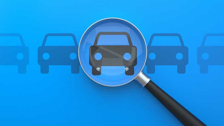 Searching for Cars, Choose Your Car, Looking For Car Selling Icon, Magnifying Glass Search Car