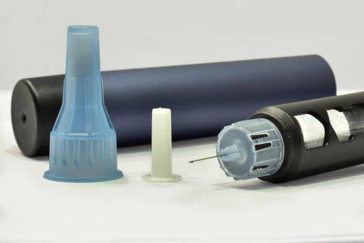 insulin pen injection device healthcare medicine closeup