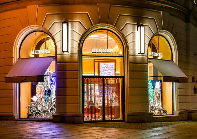 Hermes store in Warsaw, Poland