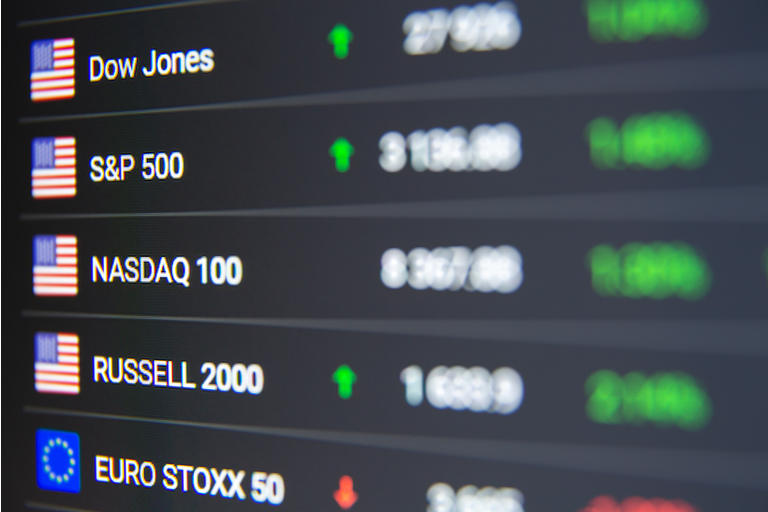 Stock market chart background