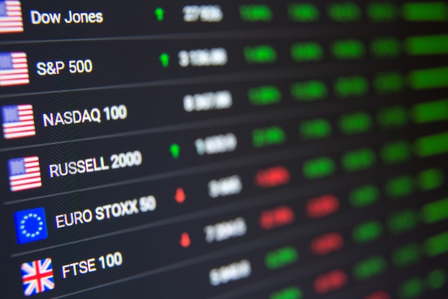 Stock market chart background