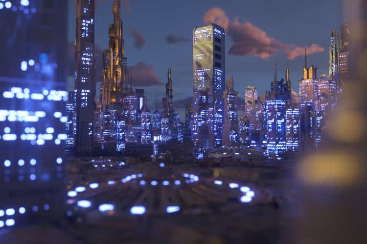 futuristic city