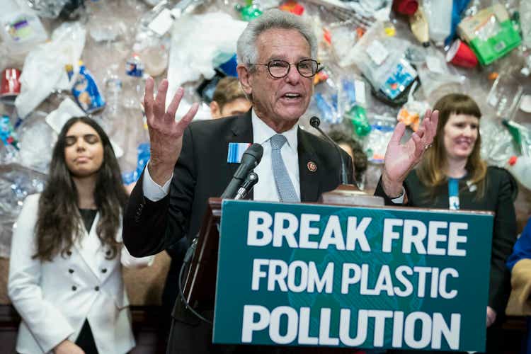 Congressional Democrats Hold News Conference On The "Break Free From Plastic Pollution Act Of 2020"