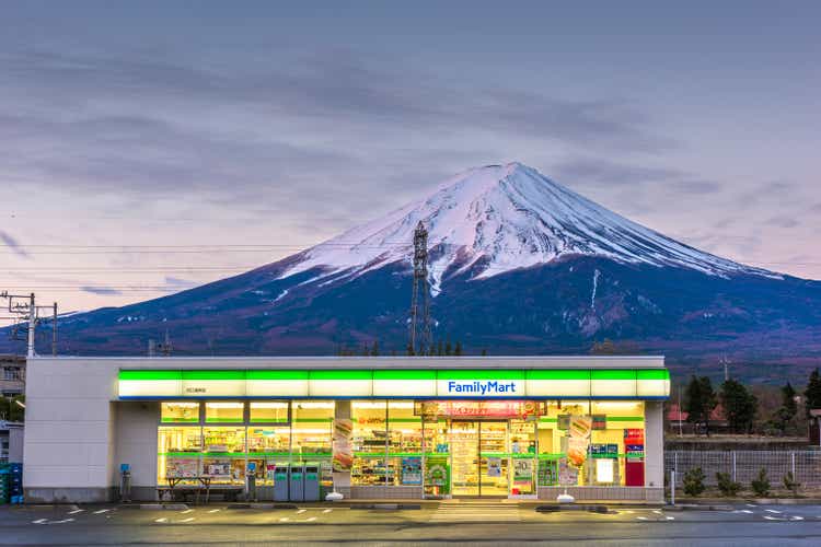 FamilyMart Convenience Store and Mt. Fuji