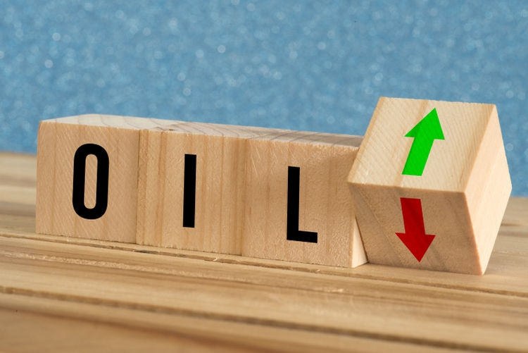 Price of crude oil on the stock exchange