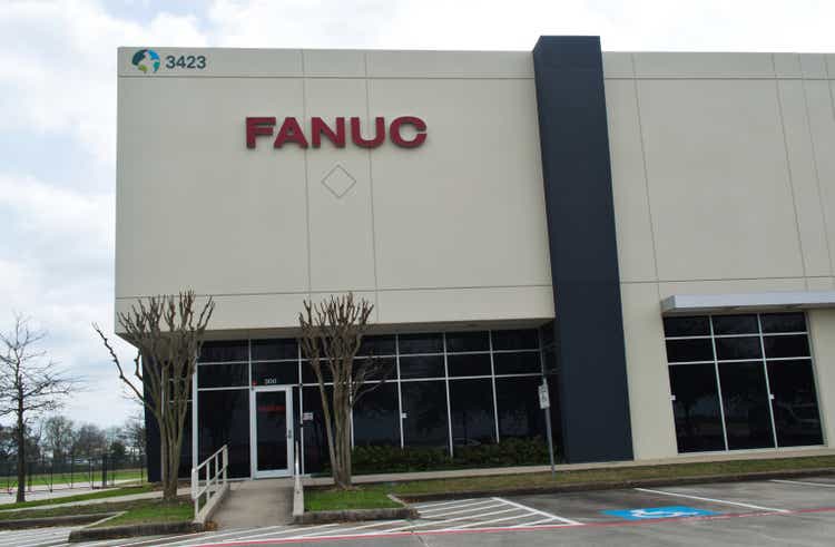 FANUC Corporation office building exterior in Houston, TX.