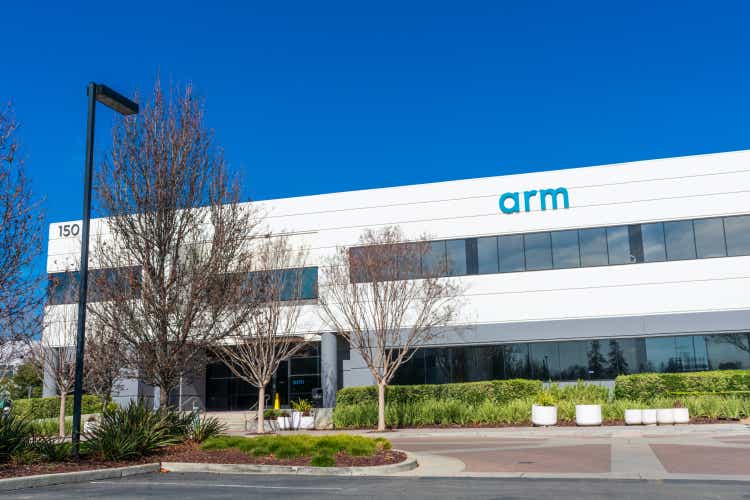 Arm Holdings headquarters in Silicon Valley. Arm is a global semiconductor and software design company