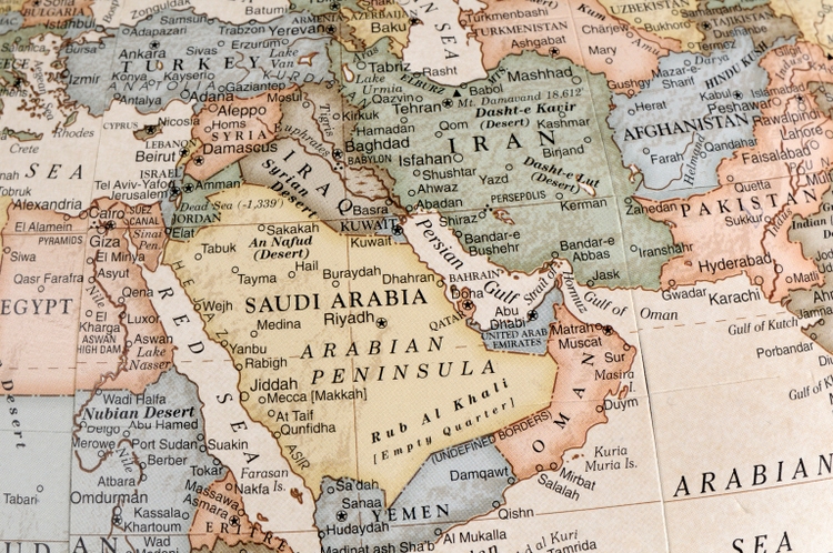 Maps of countries in Middle East