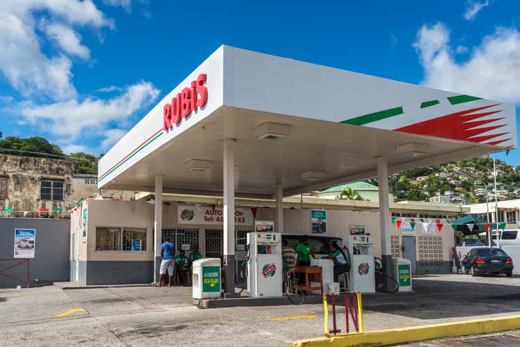 Rubis Gas Station in Kingstown, St Vincent and the Grenadines
