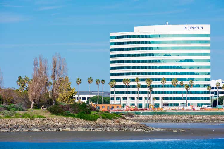 BioMarin Pharmaceutical biotechnology company campus at San Francisco Bay waterfront