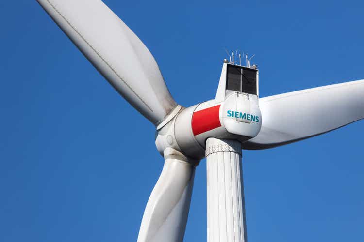 siemens wind turbine near siegen germany