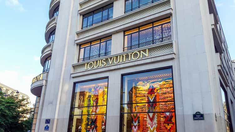 Louis Vuitton Store auf Champs-Elysées in Paris