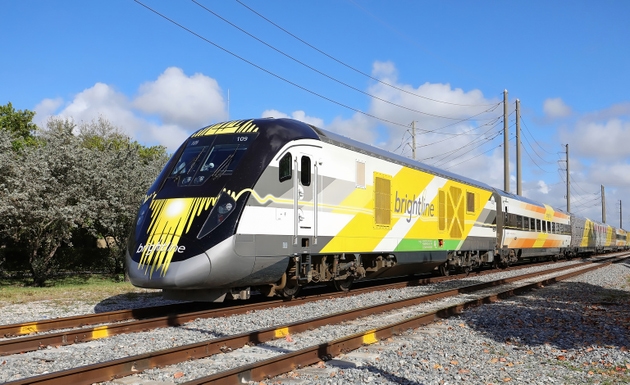 Brightline Train on the move
