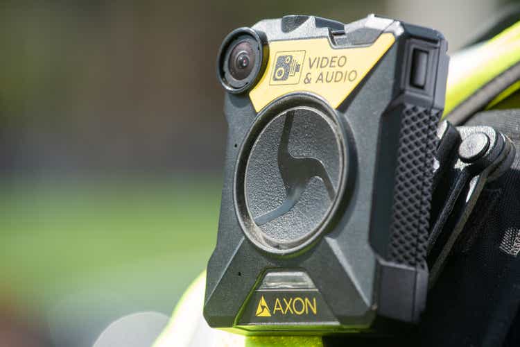 The body camera is worn by police officers in London to keep officers safe, enable situational awareness, improve community relations and provide evidence for trials.