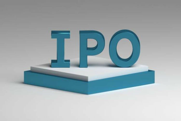 IPO bold letters standing for Initial Public Offering