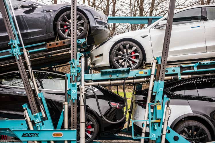Seven Tesla Model 3s and Xs for sale