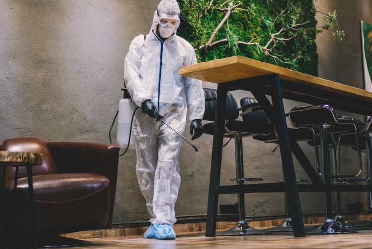 Disinfection of bars,cafes and restaurants during COVID-19 pandemic