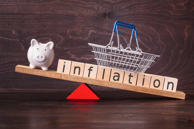 Inflation and piggy bank on seesaw