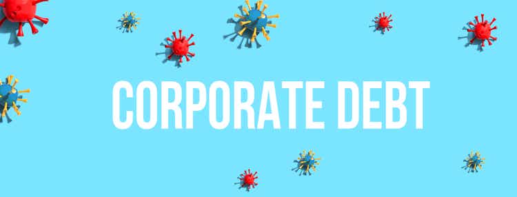 Corporate Debt theme with virus craft objects