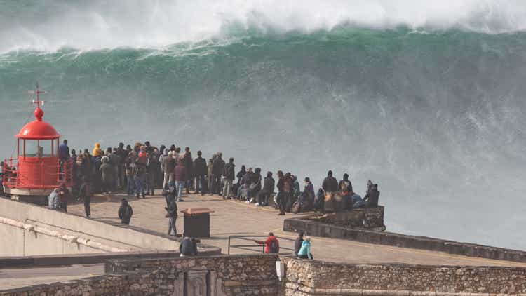Biggest Wave In The World, Nazare, Portugal