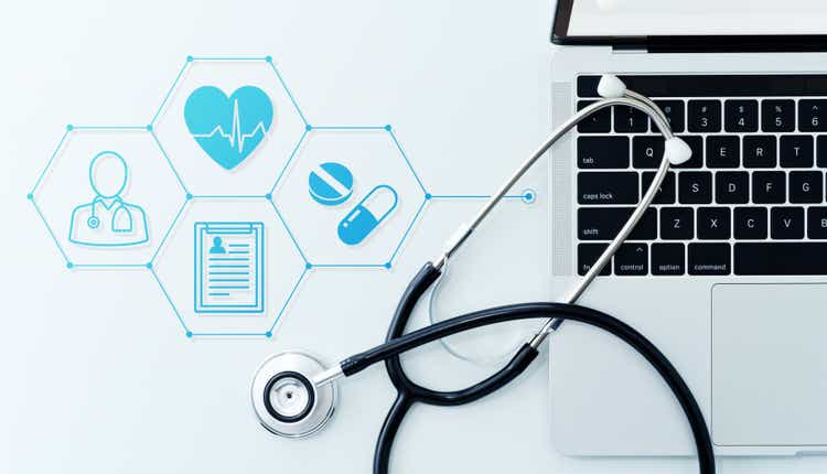 Healthcare technology and telemedicine concept.