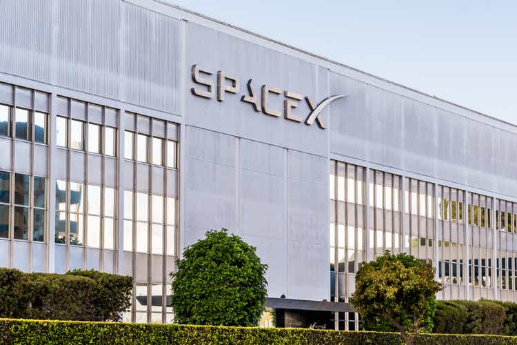 SpaceX headquarters in Hawthorne, California