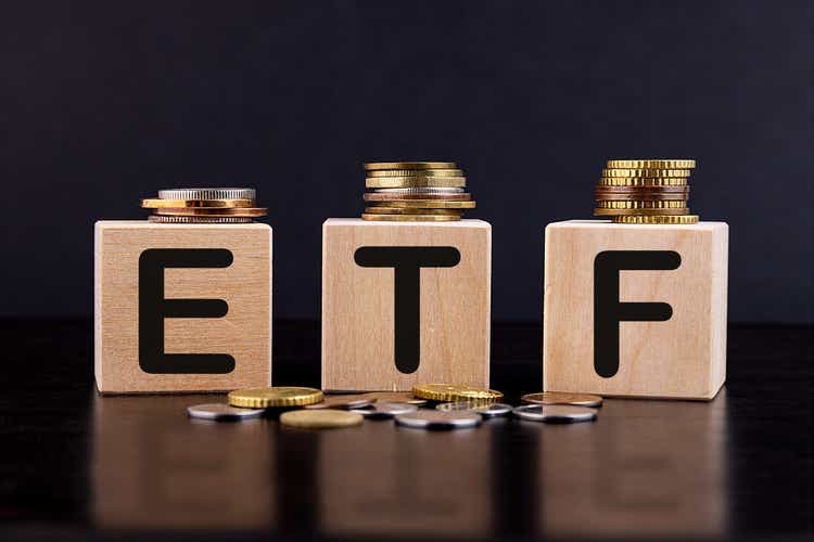 ETF Exchange Traded Fund , business, finance conceptual.