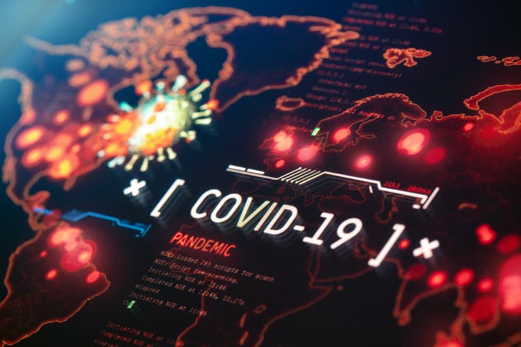 COVID-19 Pandemic on a World Map