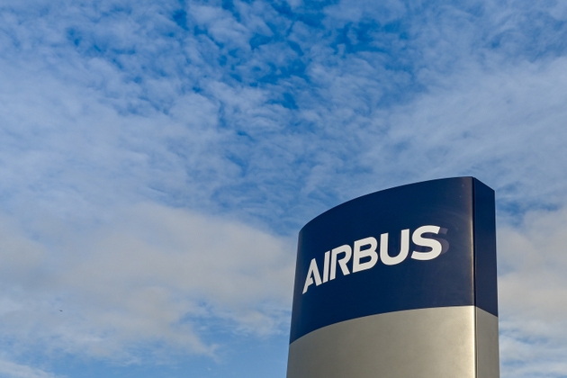 Sign outside the Airbus factory in North Wales