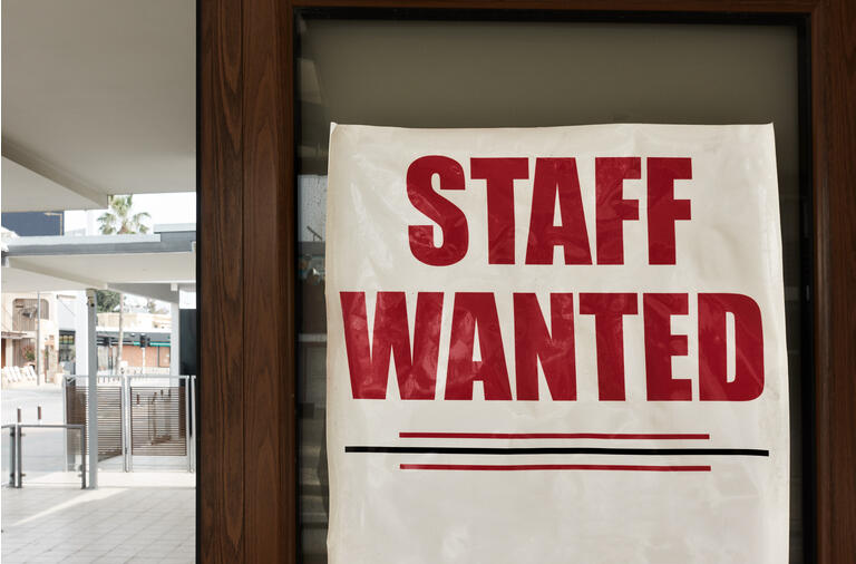 Staff wanted notice