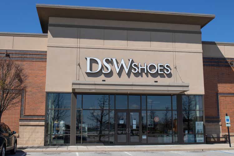 DSW Shoes store. Designer Brands is a retailer of shoes and fashion accessories.