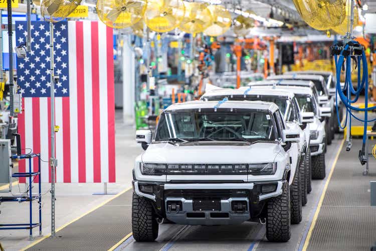 President Biden Visits GM ZERO Factory In Detroit