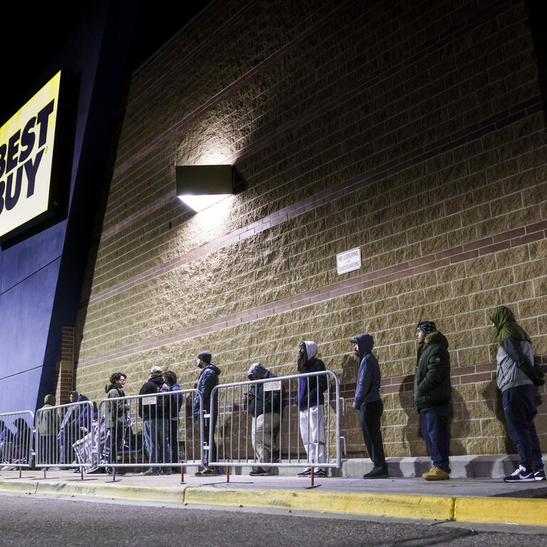 Shoppers Look For Deals On Black Friday As Supply Crunch Continues