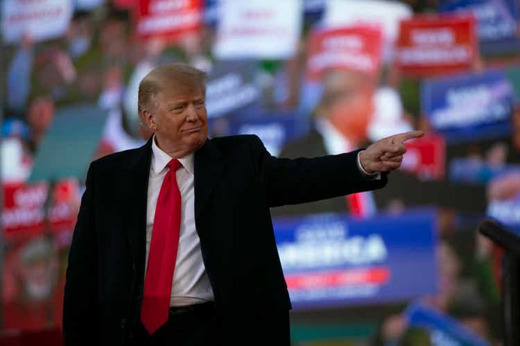 Former President Trump Holds Rally In North Carolina