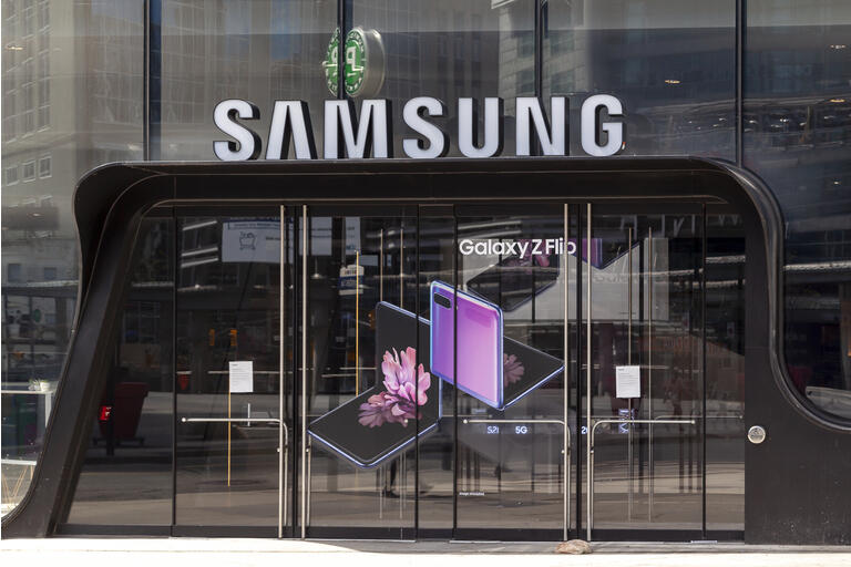 Samsung store at Eaton Centre in Toronto, Canada.
