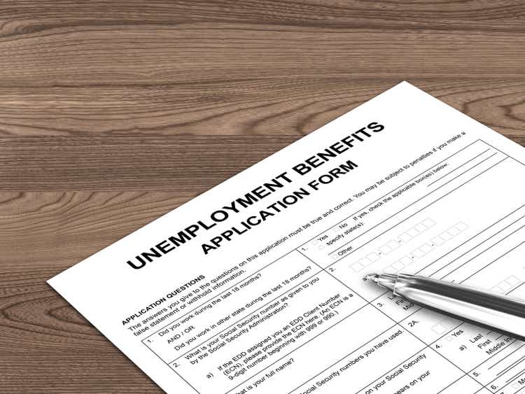 Unemployment benefits insurance application form