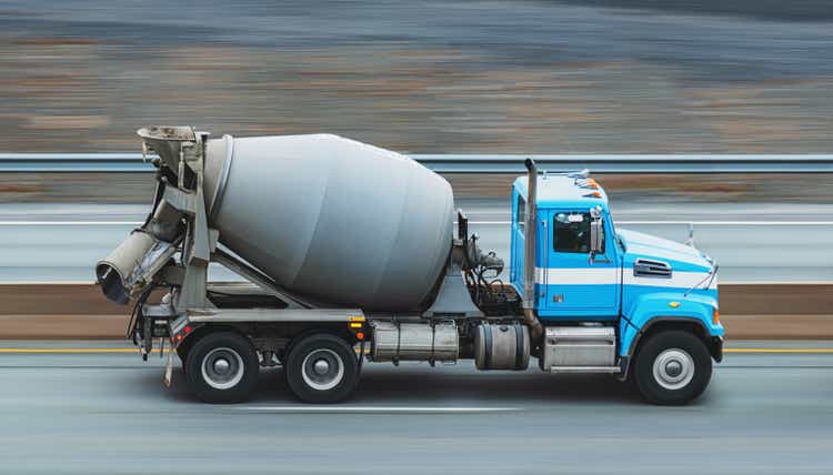 Cement Truck En Route