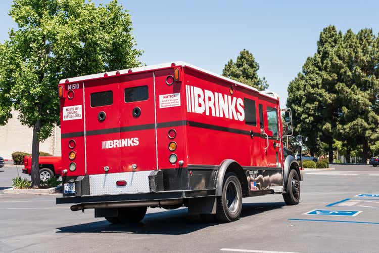 Brinks Armored Truck Safely Transports Money