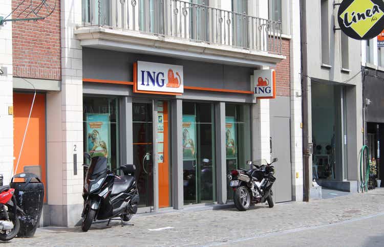 ING Groep bank, exterior view, Belgium