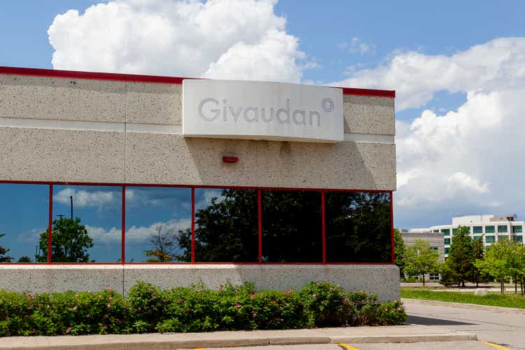Givaudan Canada Co Büro in Mississauga, Ontario, Kanada.