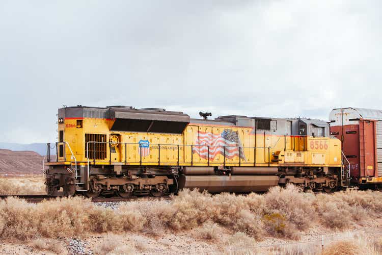 Union Pacific Train in New Mexico USA