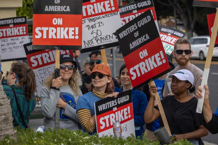 Hollywood Writers Go On Strike In Dispute Over Payments For Streaming Services