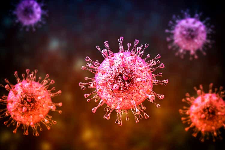 Cytomegalovirus CMV, a DNA virus from Herpesviridae family