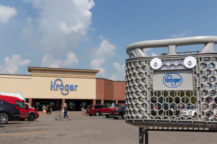 Kroger Supermarket. The Kroger Company is one of the largest grocery retailers.