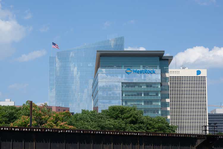WestRock Building in Richmond Virginia Skyline