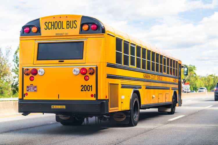 WV Kanawha county for river in Capital city with West Virginia public yellow school bus