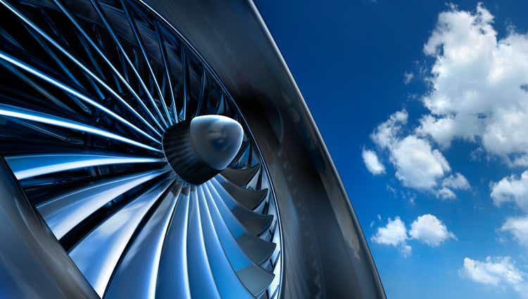 Aircraft jet engine turbine