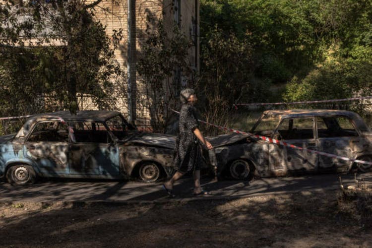 Aftermath Of Kyiv Air Strikes