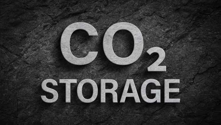 Co2 storage 3d symbol carbon dioxide storaged in coal