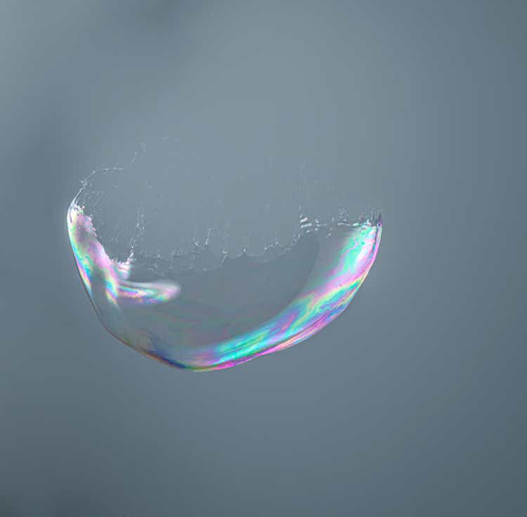 Iridescent bubble